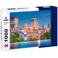 thumbnail image 1 of Noah Jigsaw Puzzle Manchester, New Hampshire, USA Skyline at the Merrimack River at dusk 1000 pieces, 1 of 2