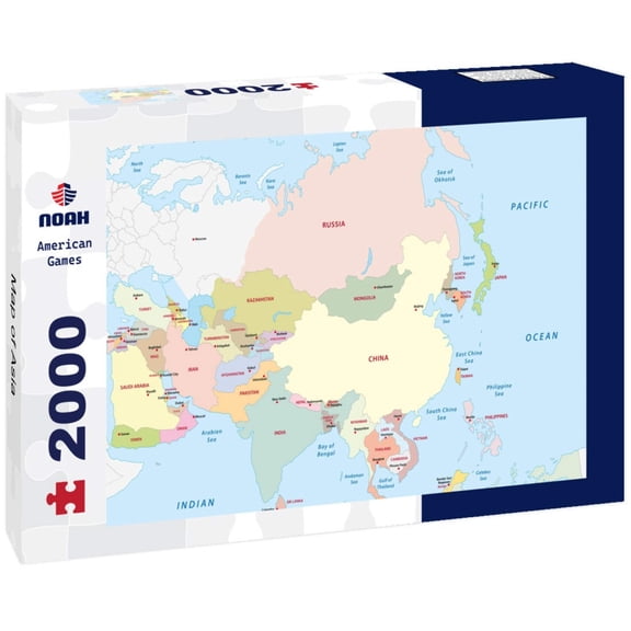 Map of Asia 2000pc Puzzle