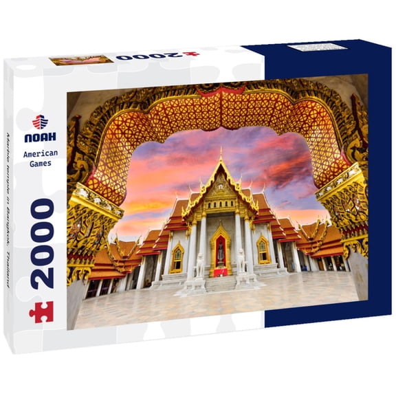 Noah Jigsaw Puzzle Marble temple in Bangkok, Thailand 2000 Pieces