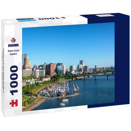 Noah Jigsaw Puzzle Marina with downtown Portland, Oregon in the background 1000 pieces