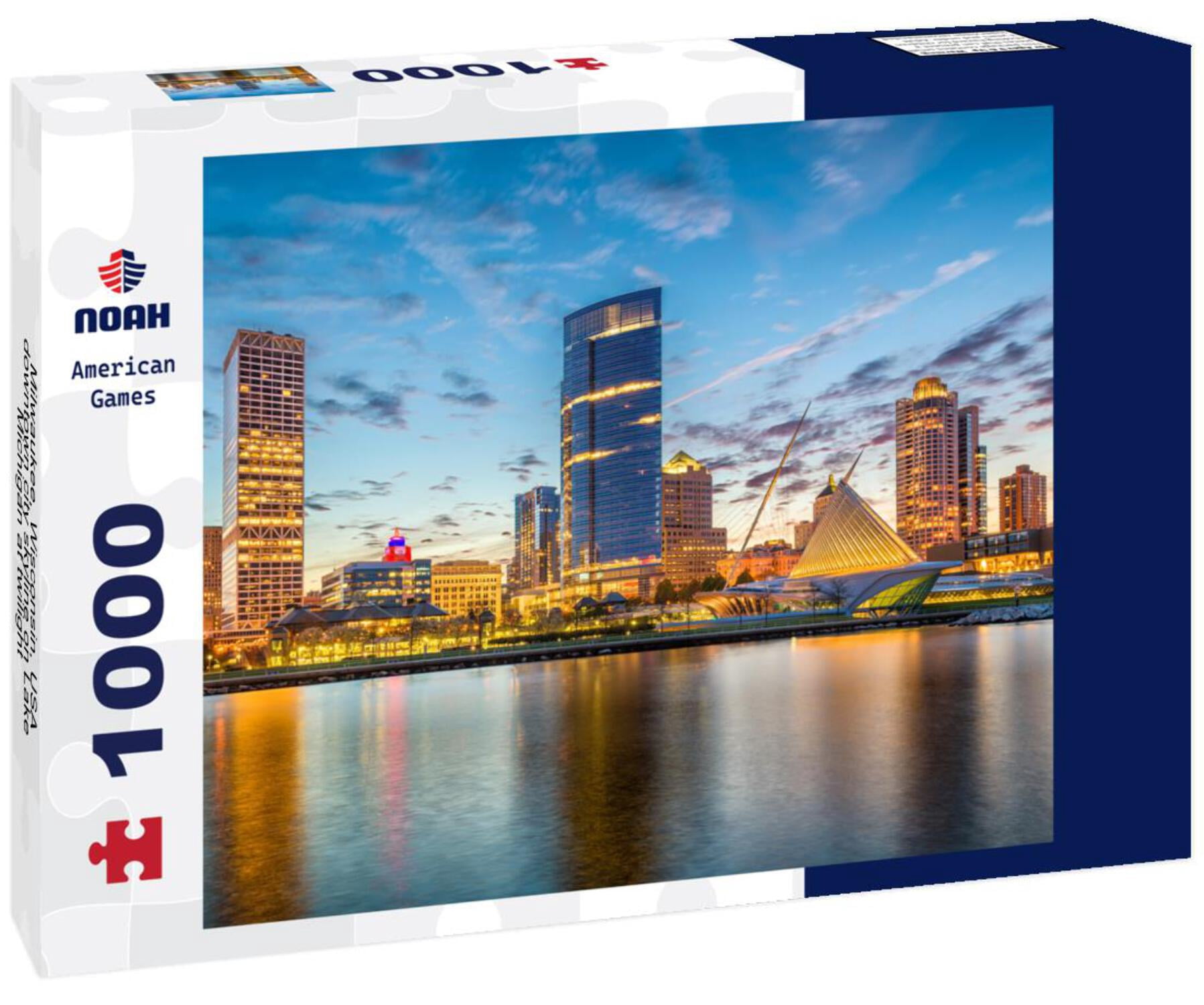 Noah Jigsaw Puzzle Milwaukee, Wisconsin, USA downtown city skyline on ...