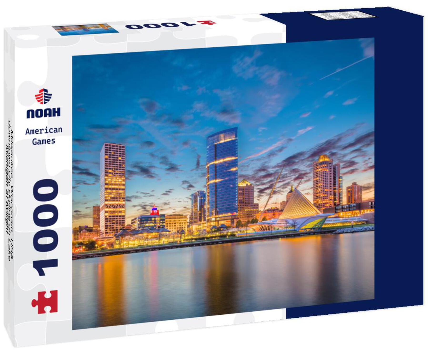 Noah Jigsaw Puzzle Milwaukee, Wisconsin, USA downtown city skyline on ...