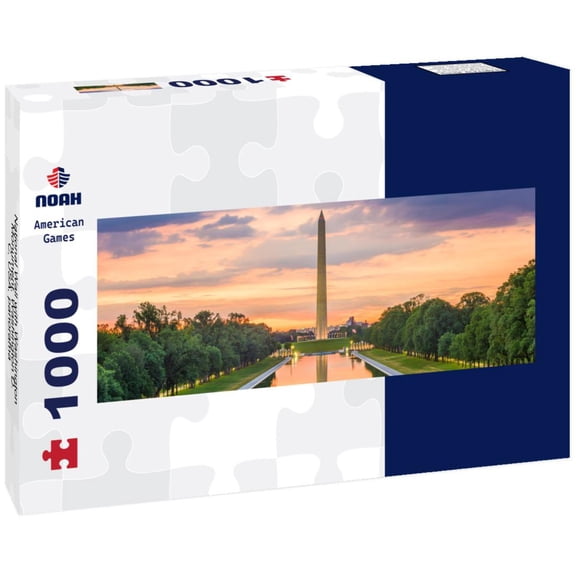 National Wall with Washington Monument, Washington D.C, USA, 1000pc Panoramic Puzzle