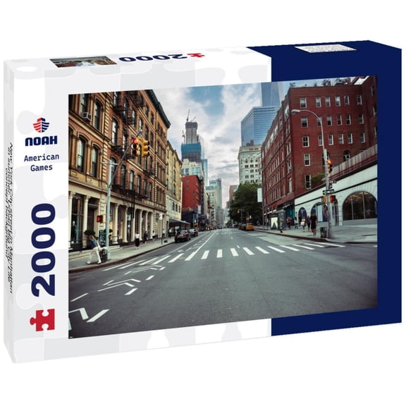Noah Jigsaw Puzzle New York City street in Manhattan in summer. Urban Big City Life concept background 2000 pieces
