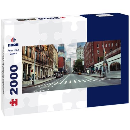 Noah Jigsaw Puzzle New York City street in Manhattan in summer. Urban Big City Life concept background panorama 2000 pieces