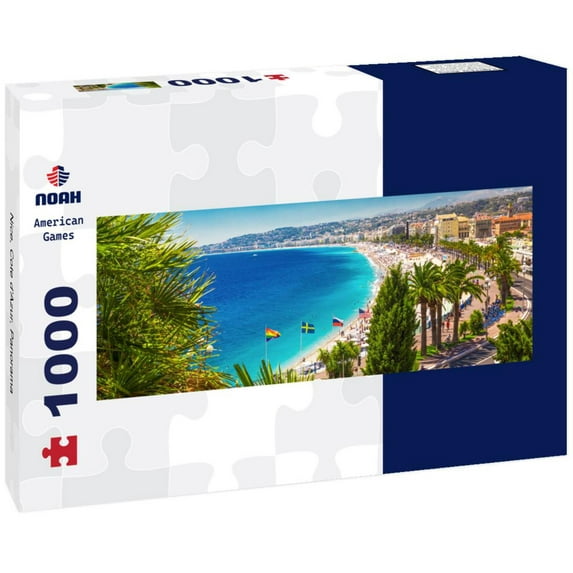 Nice, Cote d'Azur, 1000pc Panoramic Puzzle