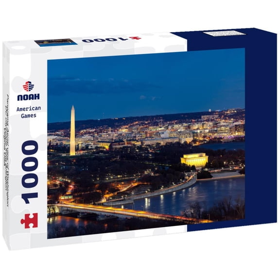 Noah Jigsaw Puzzle Panorama Aerial view of Washington DC cityscape from Arlington Virginia USA 1000 pieces