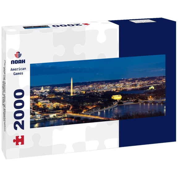 Noah Jigsaw Puzzle Panorama Aerial view of Washington DC cityscape from Arlington Virginia USA panorama 2000 pieces
