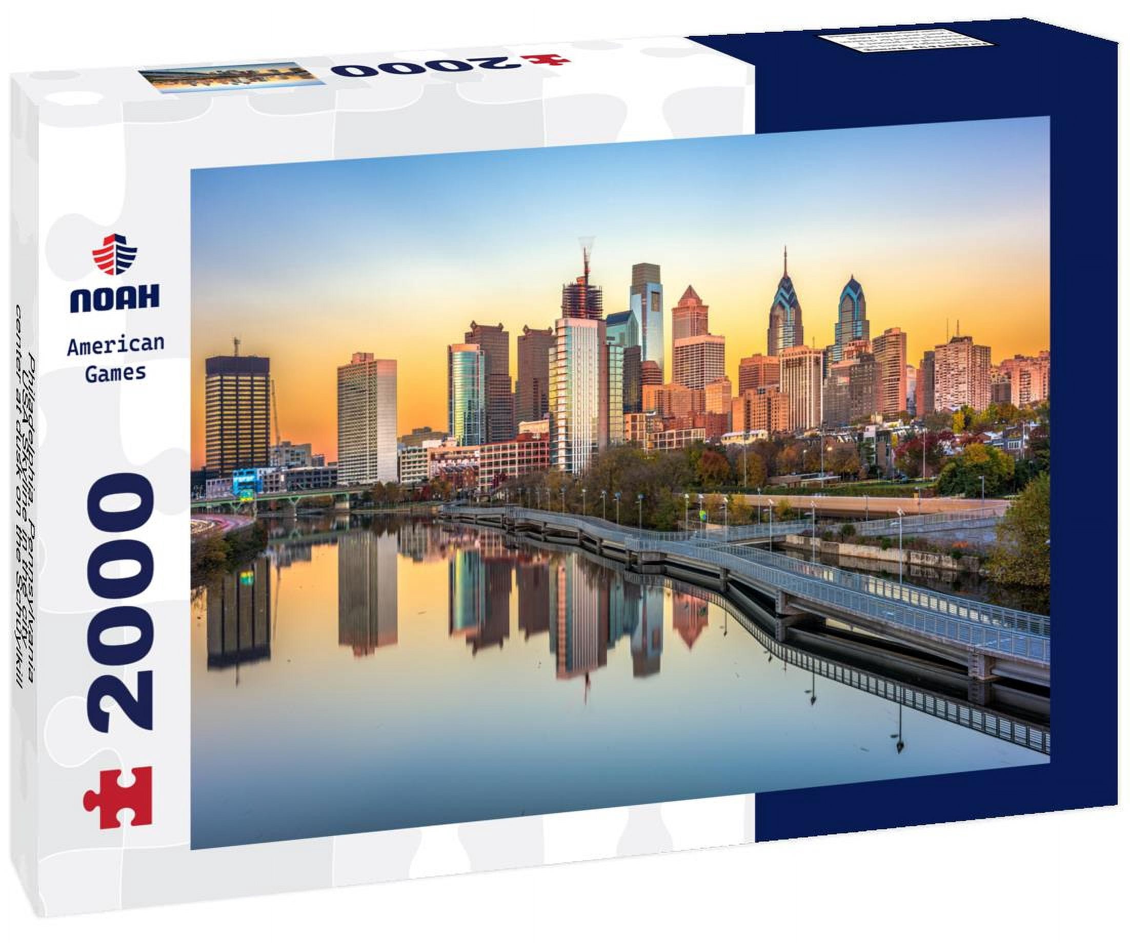 1000-piece-puzzle Philadelphia, Pennsylvania, USA Waterworks Skyline in
