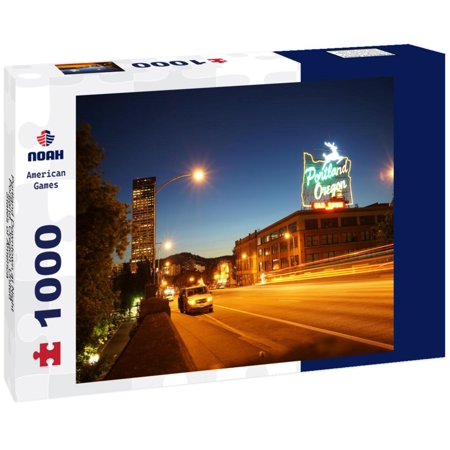 Noah Jigsaw Puzzle Portland Downtown at Night, Portland, Oregon, United States of America 1000 pieces