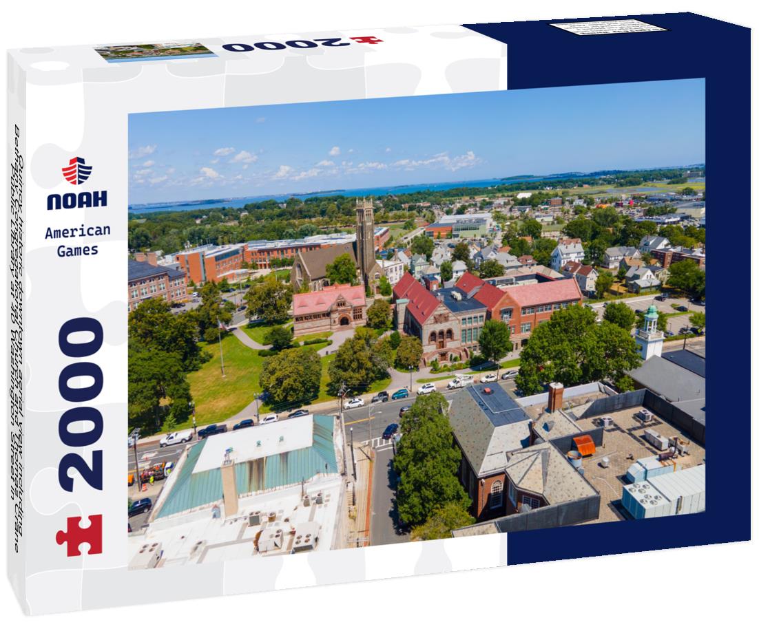 Noah Jigsaw Puzzle Quincy historic downtown aerial view including
