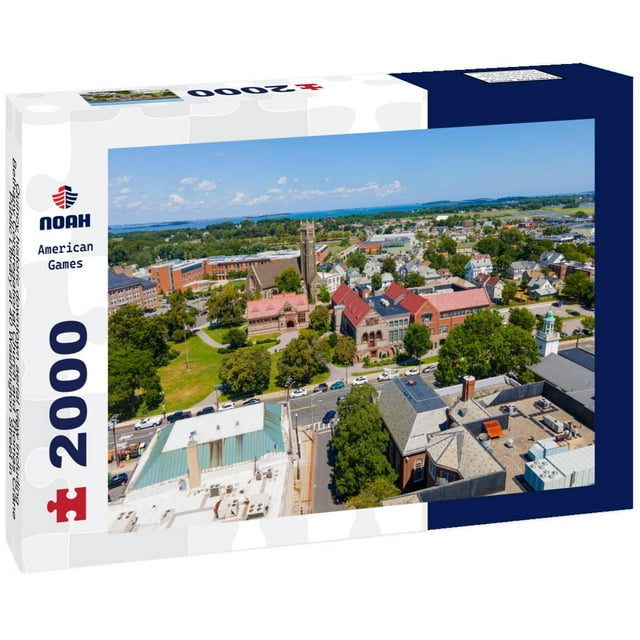 Noah Jigsaw Puzzle Quincy historic downtown aerial view including