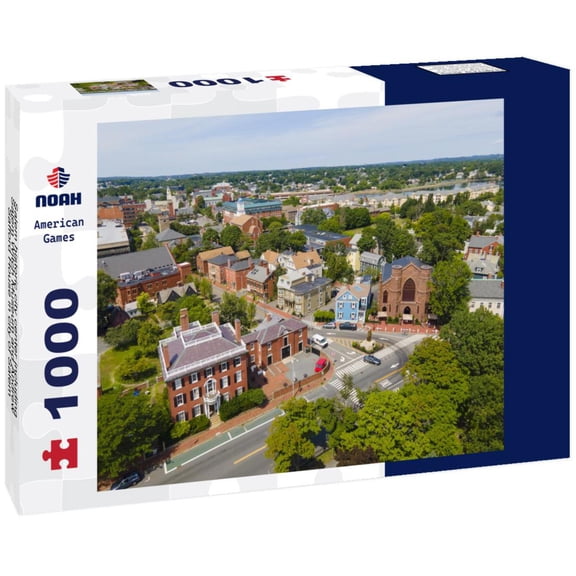 Noah Jigsaw Puzzle Salem historic city center including Salem Witch Museum and Andrew Safford House in city of Salem, Massachusetts MA 1000 pieces