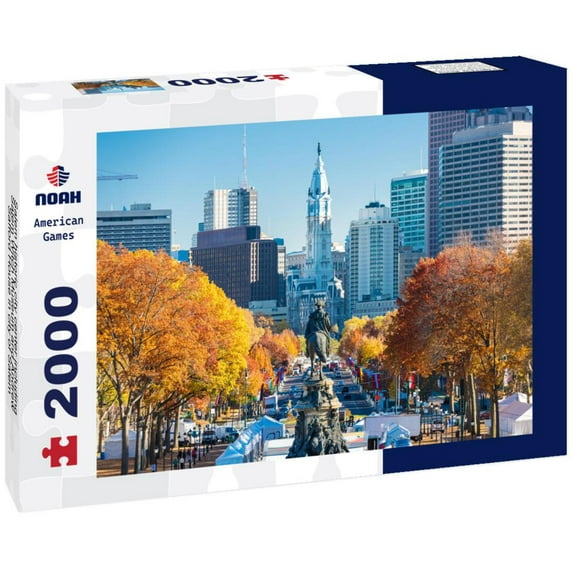 Noah Jigsaw Puzzle Salem historic city center including Salem Witch Museum and Andrew Safford House in city of Salem, Massachusetts MA 2000 pieces