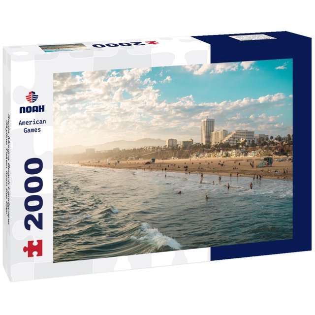 Noah Jigsaw Puzzle Santa Monica Beach Landscape Skyline Taken from the