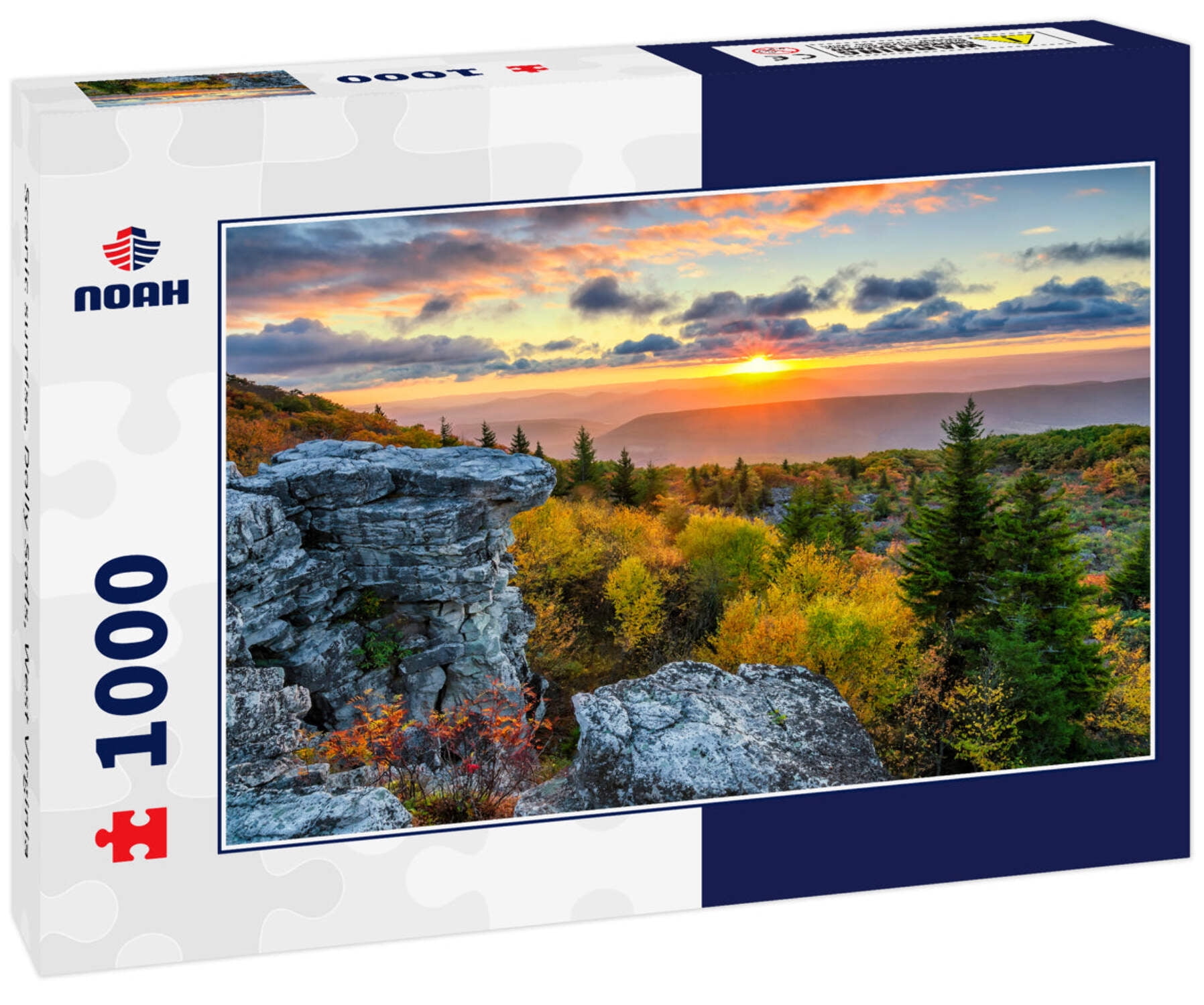 Noah Jigsaw Puzzle Scenic Sunrise, Dolly Sods, West Virginia 1000 Pieces