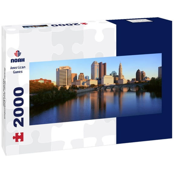 Noah Jigsaw Puzzle Scioto River and Columbus skyline in Ohio panorama 2000 pieces