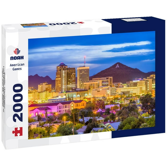 Noah Jigsaw Puzzle Seattle, Washington, USA downtown skyline at night