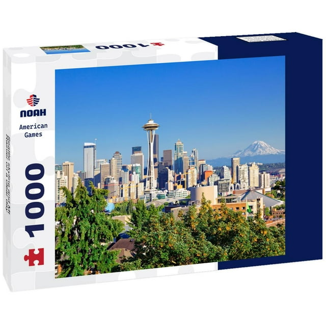 Noah Jigsaw Puzzle Seattle skyline and Mt Rainier on a clear day 1000