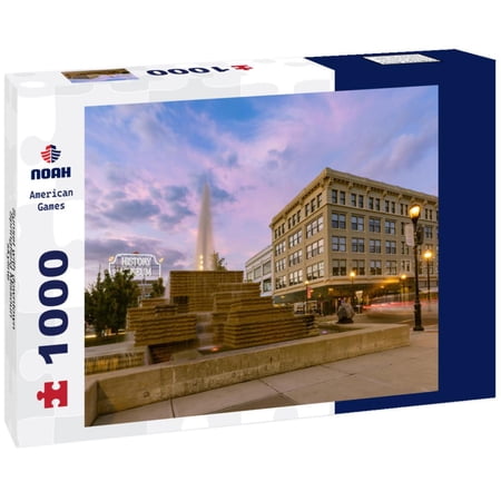 Noah Jigsaw Puzzle Sunset with downtown Springfield Missouri skyline 1000 pieces
