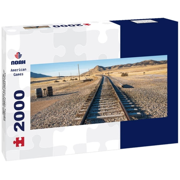 Noah Jigsaw Puzzle The Historic Train Tracks and Rails at Golden Spike National Historic Site, Utah, USA panorama 2000 pieces
