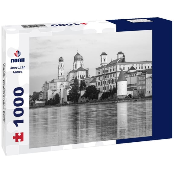 Noah Jigsaw Puzzle The National Gallery in Trafalgar Square, London in black white 1000 pieces