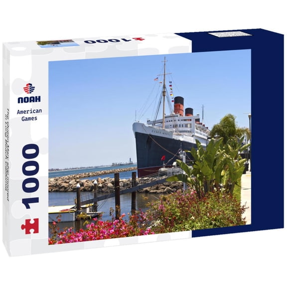 Noah Jigsaw Puzzle The Queen Mary ship moored in Long Beach California 1000 pieces