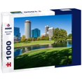 Noah Jigsaw Puzzle View across green planting of Gateway Arch park and