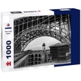 thumbnail image 1 of Noah Jigsaw Puzzle View of the main market square with the Belfry and church in Veurne, Belgium in black white 1000 pieces, 1 of 1