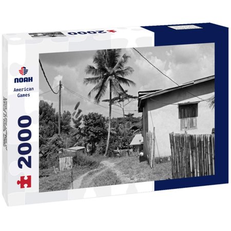 Noah Jigsaw Puzzle View of the village of Kuma Konda. Togo. Africa in black white 2000 pieces