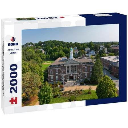Noah Jigsaw Puzzle Watertown Town Hall aerial view at 149 Main Street in historic city center of Watertown, Massachusetts MA 2000 pieces