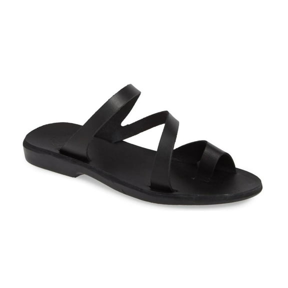 Noah - Leather Slide On Sandal - Womens Sandals