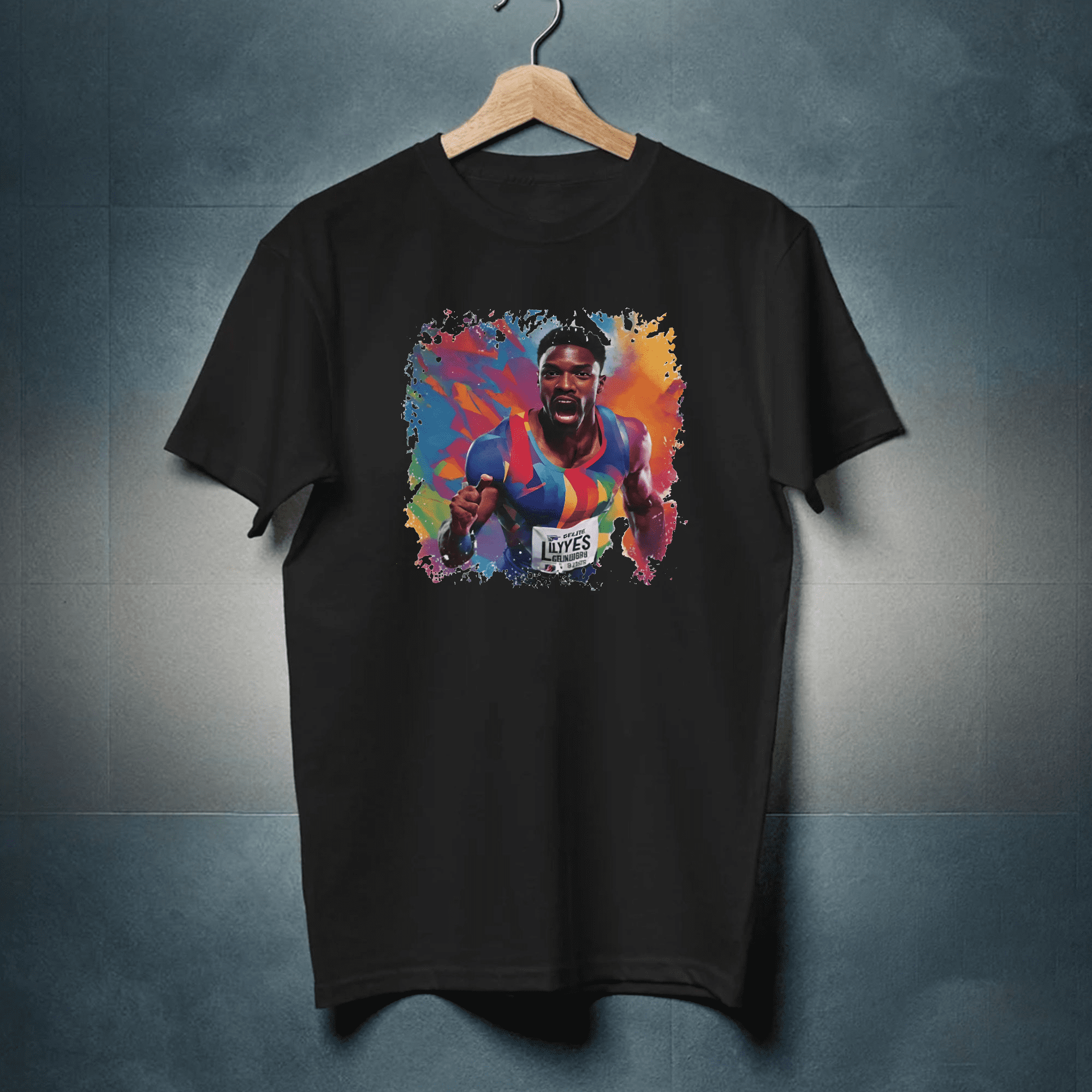 Noah Lyles Track and Field USA Retro Vintage Sports Fan Graphic G242 Unisex T-Shirt, Up to Size 5XL