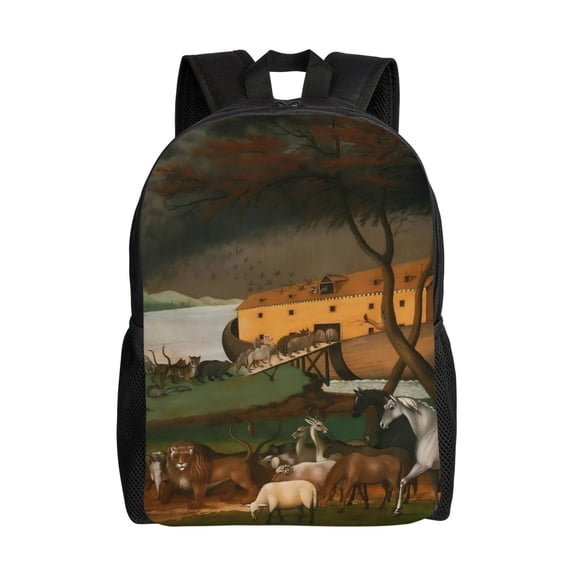 Noah'S Ark Backpack Lightweight Daypack Large Capacity Travel Work College Back Pack Novelty Computer Bag Laptop Bag