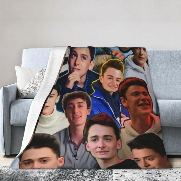 Noah Schnapp Collage Blanket Soft Warm Fleece Blanket for Sofa Office Car Camping Yoga Travel Throw Blankets 50"X40"