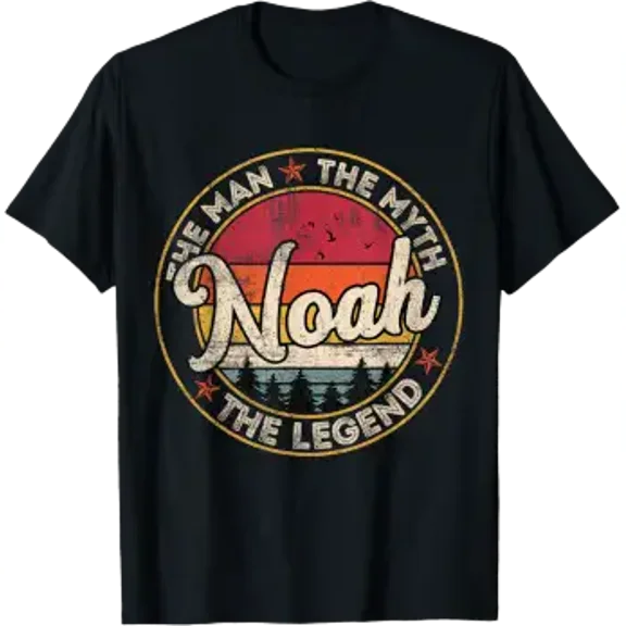 Noah The Myth Legend Personalized Name T-Shirt