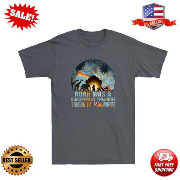 Noah Was A Conspiracy Theorist Animals Quote Vintage Mens T-Shirt