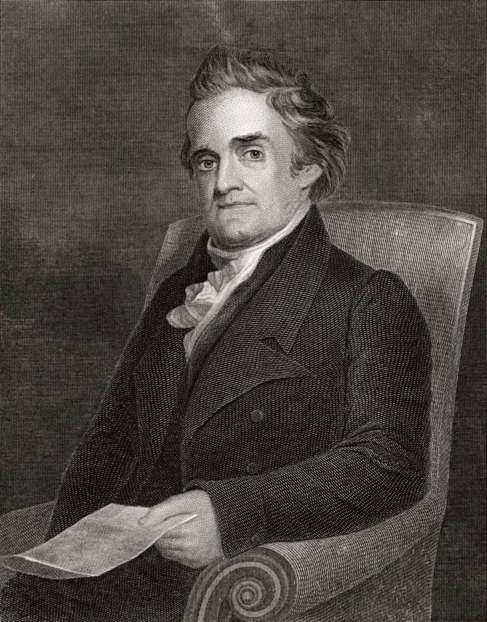 Noah Webster 1758 To 1843 American Lexicographer Author And Editor From 19Th Century Engraving By Kellogg After Morse Canvas Art - Ken Welsh Design Pics (12 x 16)
