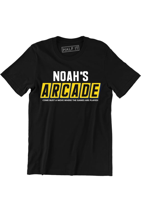 Noah's Arcade Retro 90s Movie Party On Funny for Men Geek Gamer T-Shirt