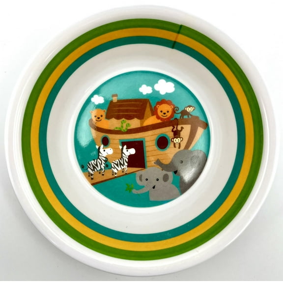 Noah's Ark Animal Baby Shower Kids 1st Birthday Party Gift Melamine Bowl