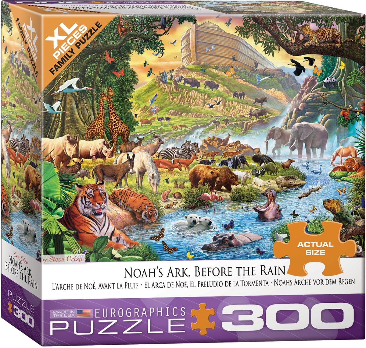 Noah's Ark Before the Rain by Steve Crisp 300-Piece Puzzle