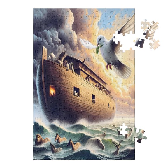 Noah's Ark Themed 1000 Piece Wooden Puzzle