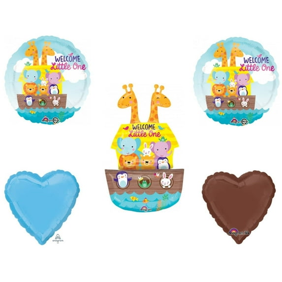 Noah's Ark Welcome Baby Balloon Shower Decorations Supplies Animals Boat Noah's Ark Welcome Baby Balloon Shower Decorations Supplies Animals Boat