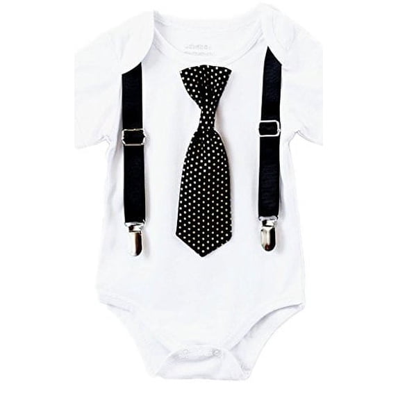Noah's Boytique Baby Boys New Years Eve Outfit Tie 0-3 Months