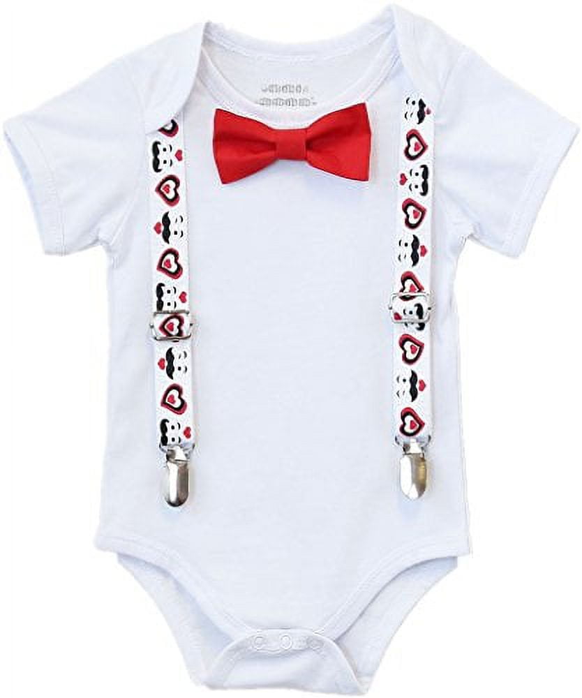Bow Tie Infant Boy Valentine Outfit Noah's Boytique Baby Boys