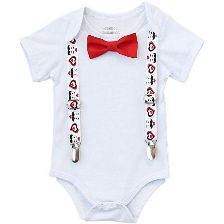 Baby Boy Valentine's Day Outfit - Heartbreaker Bowtie Outfit