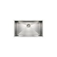 thumbnail image 1 of Whitehaus Noah's Collection Brushed Stainless Steel Commercial Single Bowl Undermount Sink, 1 of 2