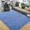 thumbnail image 1 of Noahas Fluffy Shaggy Rugs, 4x6 Feet Blue Plush Rugs for Girls Bedroom, Soft Kids Room Carpets,Bedside Rug, Upgrade Non-Slip Rugs for Children Nursery Dorm Home Decor, Blue, 1 of 6