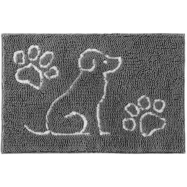 Noahas Indoor Door Mat Entryway Rug Traps Mud and Water, Chenille Doormat for Muddy Shoes and
