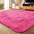 thumbnail image 1 of Noahas Soft Fluffy Area Rug Modern Shaggy Bedroom Rugs for Kids Room Nursery Rug Floor Carpets, 3'x 5',Hot Pink, 1 of 7